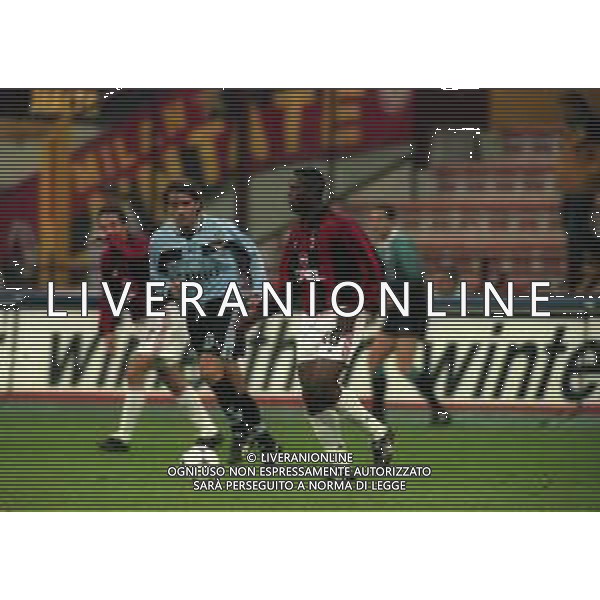 11-11-1998 MILANO-COPPA ITALIA MILAN LAZIO 1-1 NELLA FOTO BRUNO N\'GOTTY-ROBERTO MANCINI AG ALDO LIVERANI SAS