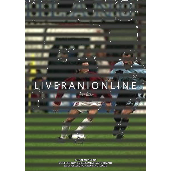 11-11-1998 MILANO-COPPA ITALIA MILAN LAZIO 1-1 NELLA FOTO DOMENICO MORFEO E GIUSEPPE PANCARO AG ALDO LIVERANI SAS