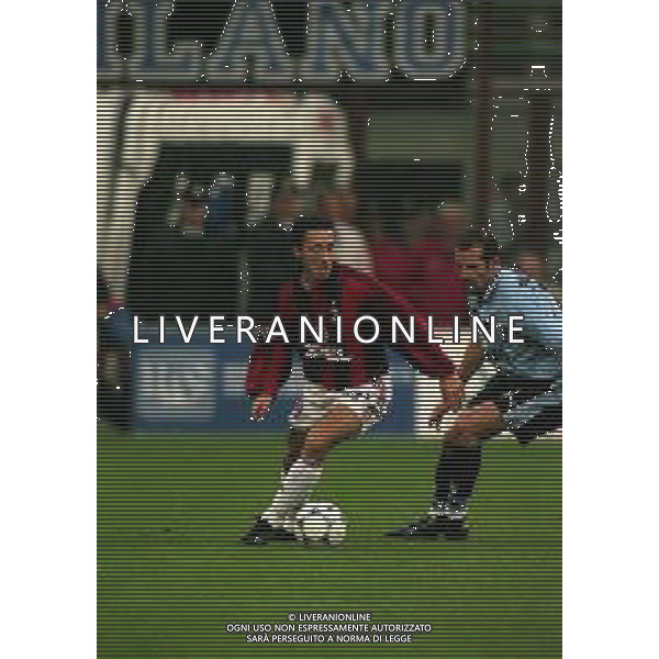 11-11-1998 MILANO-COPPA ITALIA MILAN LAZIO 1-1 NELLA FOTO DOMENICO MORFEO E GIUSEPPE PANCARO AG ALDO LIVERANI SAS
