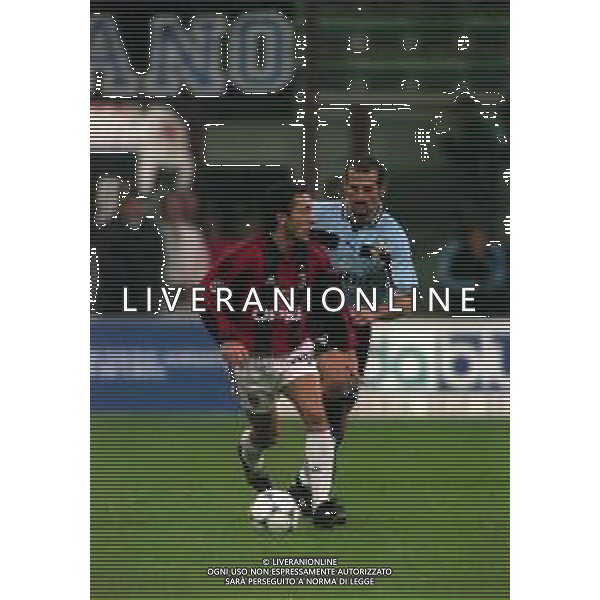 11-11-1998 MILANO-COPPA ITALIA MILAN LAZIO 1-1 NELLA FOTO DOMENICO MORFEO E GIUSEPPE PANCARO AG ALDO LIVERANI SAS