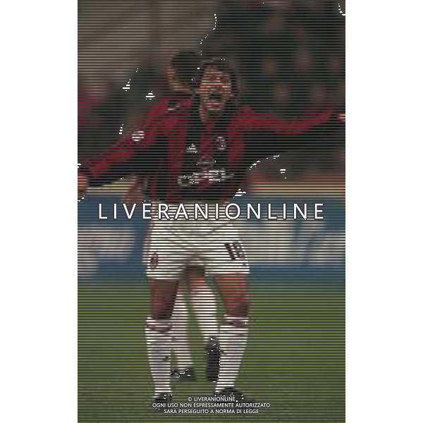 11-11-1998 MILANO-COPPA ITALIA MILAN LAZIO 1-1 NELLA FOTO LEONARDO AG ALDO LIVERANI SAS
