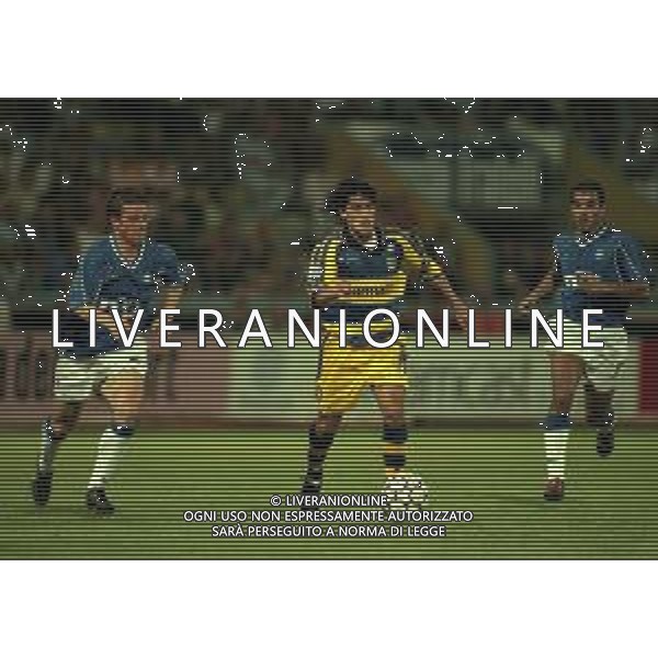 15-08-1999 -COPPA UEFA PARMA RANGER GLASGOW NELLA FOTO ARIEL ORTEGA AG ALDO LIVERANI SAS