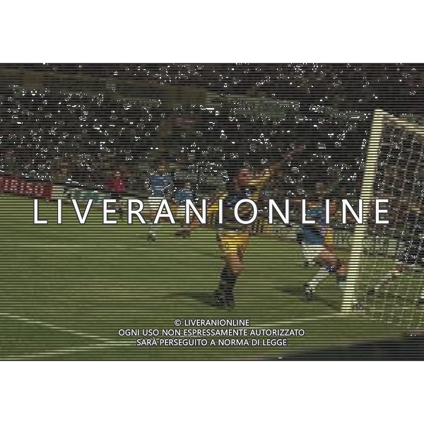15-08-1999 -COPPA UEFA PARMA RANGER GLASGOW NELLA FOTO ESULTANZA MARCO DI VAIO AG ALDO LIVERANI SAS