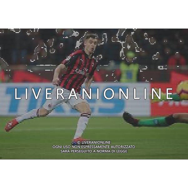 Coppa Italia TIM Cup 2018/2019 Quarti di Finale Milano - 29.01.2019 Milan-Napoli Nella Foto: il gol di Krzysztof Piatek /Ph.Vitez-Ag. Aldo Liverani