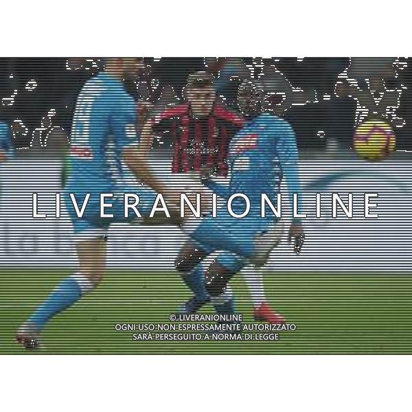 Coppa Italia TIM Cup 2018/2019 Quarti di Finale Milano - 29.01.2019 Milan-Napoli Nella Foto: il secondo gol di Krzysztof Piatek /Ph.Vitez-Ag. Aldo Liverani
