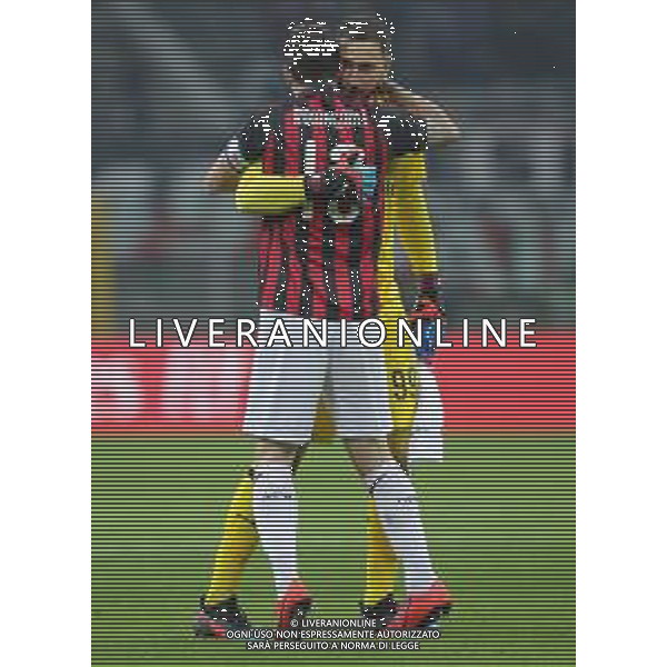 Coppa Italia TIM Cup 2018/2019 Quarti di Finale Milano - 29.01.2019 Milan-Napoli Nella Foto: abbraccio alessio romagnoli e gianluigi donnarumma /Ph.Vitez-Ag. Aldo Liverani