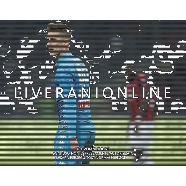 Coppa Italia TIM Cup 2018/2019 Quarti di Finale Milano - 29.01.2019 Milan-Napoli Nella Foto: Arkadiusz Milik /Ph.Vitez-Ag. Aldo Liverani