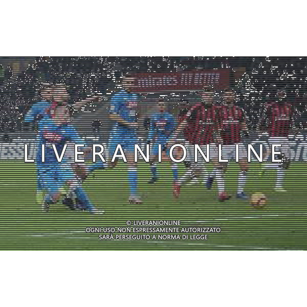 Coppa Italia TIM Cup 2018/2019 Quarti di Finale Milano - 29.01.2019 Milan-Napoli Nella Foto:occasione di arkadiusz milik /Ph.Vitez-Ag. Aldo Liverani