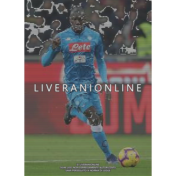 Coppa Italia TIM Cup 2018/2019 Quarti di Finale Milano - 29.01.2019 Milan-Napoli Nella Foto:Kalidou Koulibaly /Ph.Vitez-Ag. Aldo Liverani