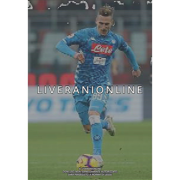 Coppa Italia TIM Cup 2018/2019 Quarti di Finale Milano - 29.01.2019 Milan-Napoli Nella Foto:Arkadiusz Milik /Ph.Vitez-Ag. Aldo Liverani