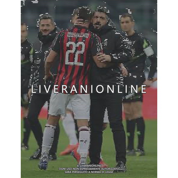 Coppa Italia TIM Cup 2018/2019 Quarti di Finale Milano - 29.01.2019 Milan-Napoli Nella Foto:Gennaro Gattuso e Mateo Musacchio /Ph.Vitez-Ag. Aldo Liverani