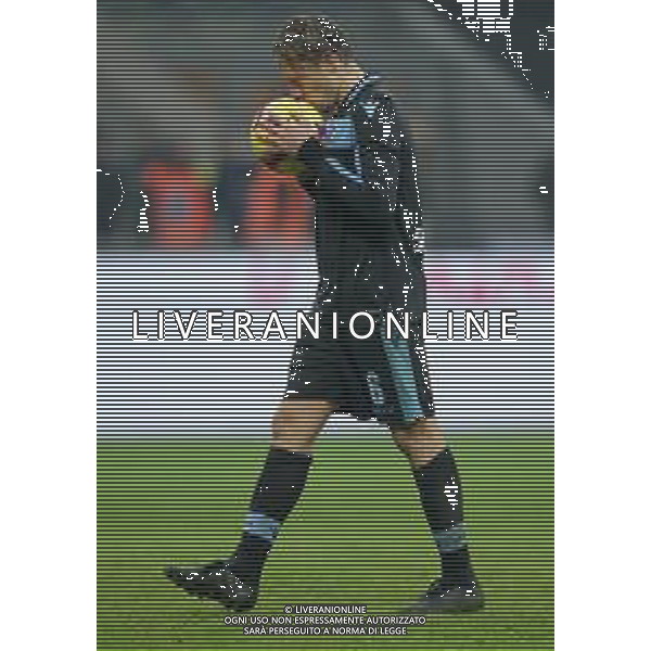 Coppa Italia TIM Cup 2018/2019 Quarti di Finale Milano - 31.01.2019 Inter-Lazio Nella Foto: lucas leiva bacia il pallone a fine gara /Ph.Vitez-Ag. Aldo Liverani