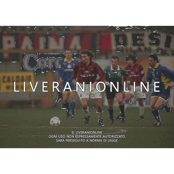 18-02-1998 MILANO- COPPA ITALIA TIM MILAN PARMA 0-0 NELLA FOTO GIAMPIERO MAINI-STEFANO FIORE AG ALDO LIVERANI SAS