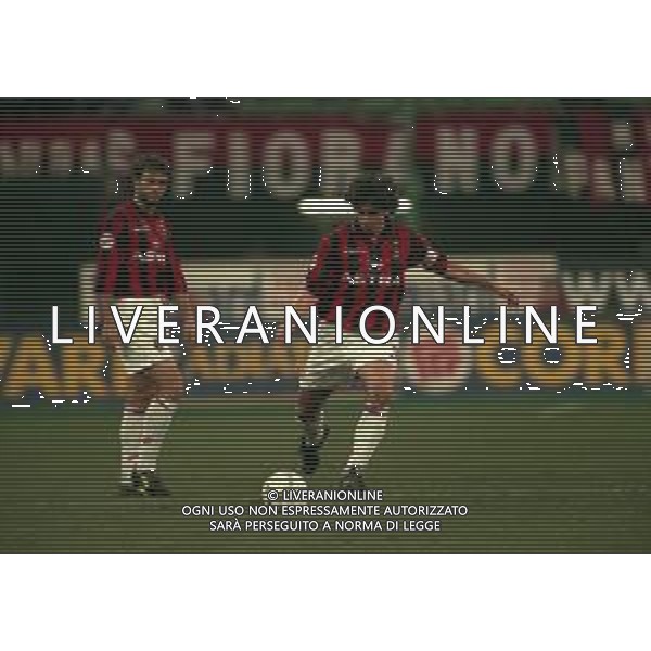 18-02-1998 MILANO- COPPA ITALIA TIM MILAN PARMA 0-0 NELLA FOTO DEMETRIO ALBERTINI AG ALDO LIVERANI SAS