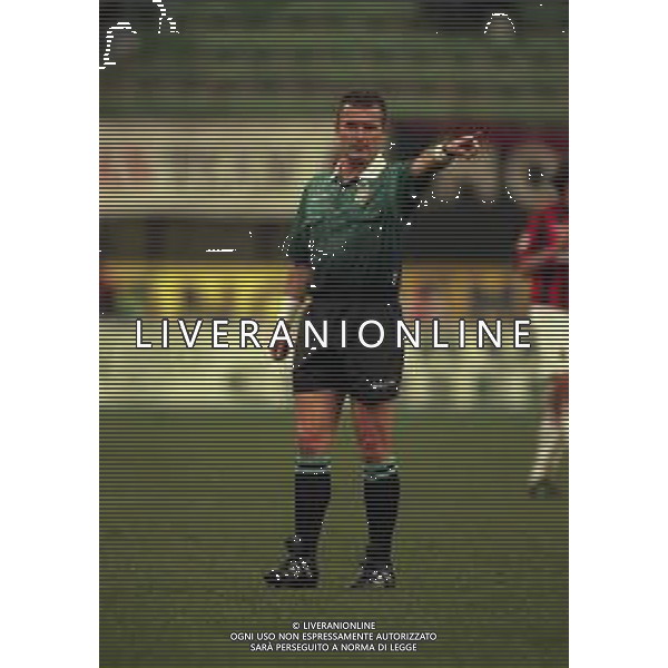 18-02-1998 MILANO- COPPA ITALIA TIM MILAN PARMA 0-0 NELLA FOTO ARBITRO STEFANO BRASCHI AG ALDO LIVERANI SAS