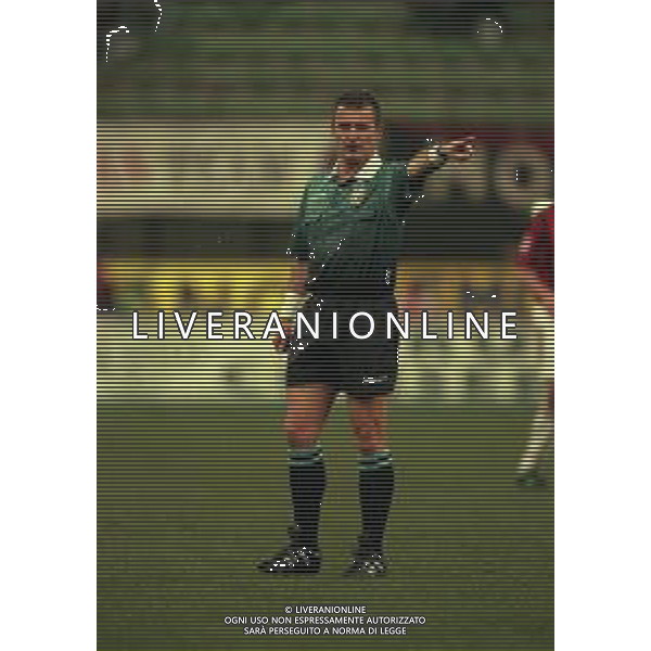 18-02-1998 MILANO- COPPA ITALIA TIM MILAN PARMA 0-0 NELLA FOTO ARBITRO STEFANO BRASCHI AG ALDO LIVERANI SAS