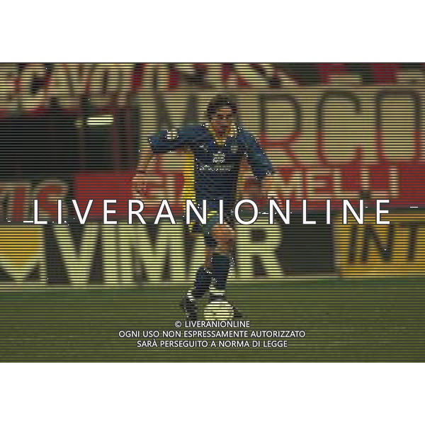 18-02-1998 MILANO- COPPA ITALIA TIM MILAN PARMA 0-0 NELLA FOTO DINO BAGGIO AG ALDO LIVERANI SAS