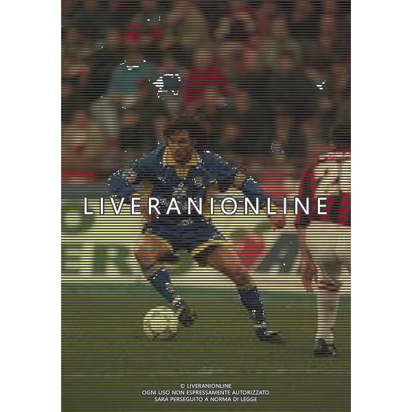 18-02-1998 MILANO- COPPA ITALIA TIM MILAN PARMA 0-0 NELLA FOTO ANTONIO BENARRIVO AG ALDO LIVERANI SAS