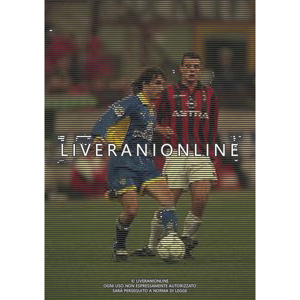 18-02-1998 MILANO- COPPA ITALIA TIM MILAN PARMA 0-0 NELLA FOTO ANTONIO BENARRIVO AG ALDO LIVERANI SAS