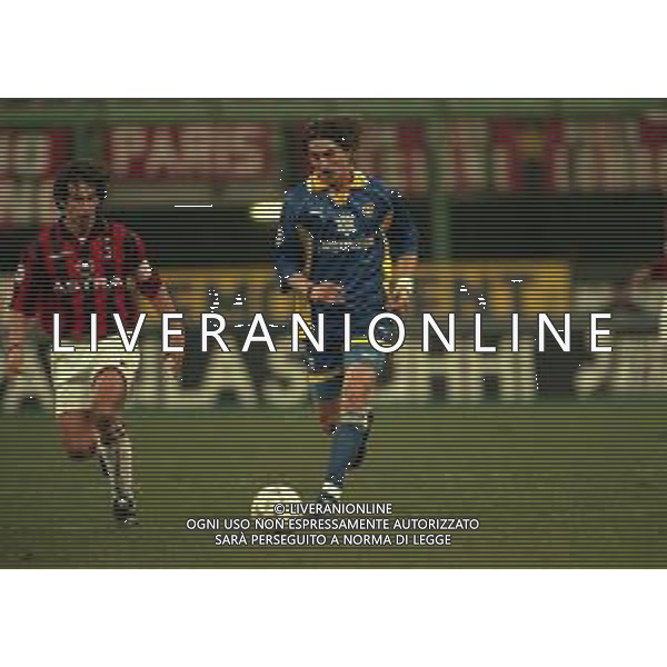 18-02-1998 MILANO- COPPA ITALIA TIM MILAN PARMA 0-0 NELLA FOTO DINO BAGGIO E DEMETRIO ALBERTINI AG ALDO LIVERANI SAS