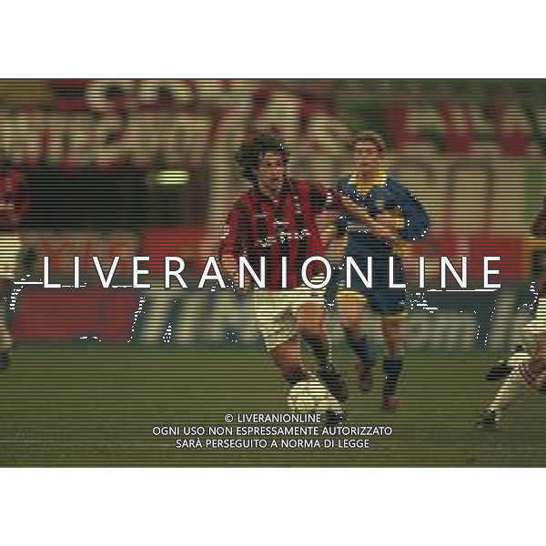 18-02-1998 MILANO- COPPA ITALIA TIM MILAN PARMA 0-0 NELLA FOTO DEMETRIO ALBERTINI AG ALDO LIVERANI SAS