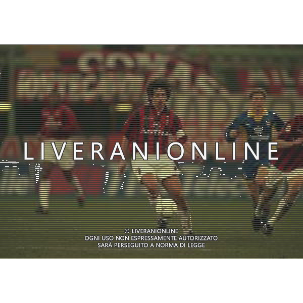 18-02-1998 MILANO- COPPA ITALIA TIM MILAN PARMA 0-0 NELLA FOTO DEMETRIO ALBERTINI AG ALDO LIVERANI SAS