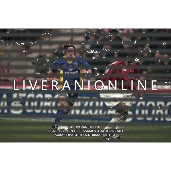 18-02-1998 MILANO- COPPA ITALIA TIM MILAN PARMA 0-0 NELLA FOTO DINO BAGGIO AG ALDO LIVERANI SAS