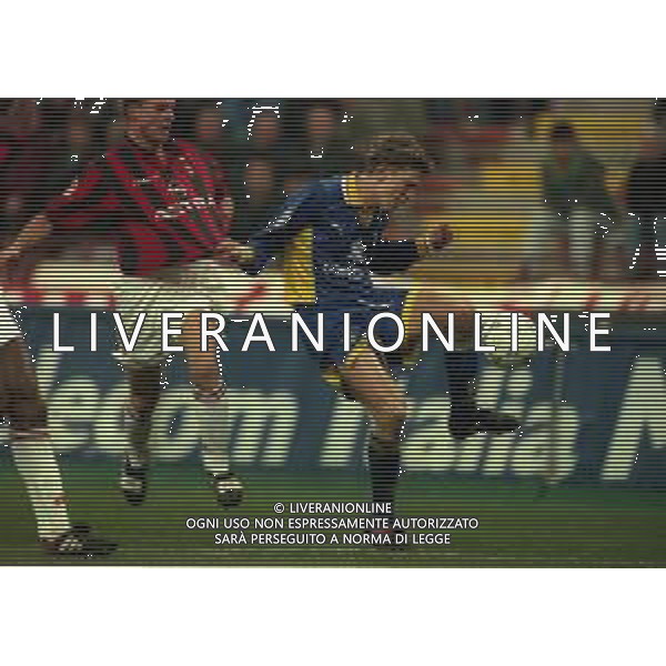 18-02-1998 MILANO- COPPA ITALIA TIM MILAN PARMA 0-0 NELLA FOTO JESPER BLOMQVIST AG ALDO LIVERANI SAS