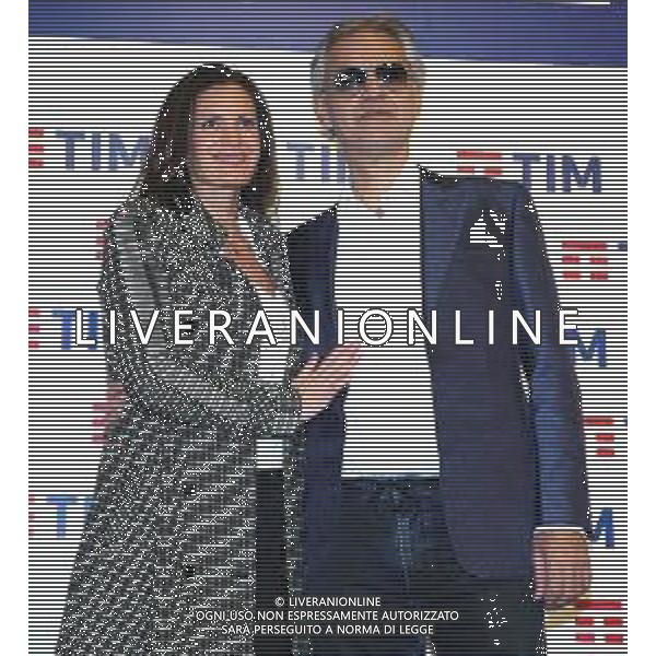 69mo Festival della Canzone Italiana Sanremo 2019 - Photocall Sanremo (Imperia) - 05.02.2019 Nella Foto: Andrea Bocelli e Veronica Berti /Ph.Vitez-Ag. Aldo Liverani