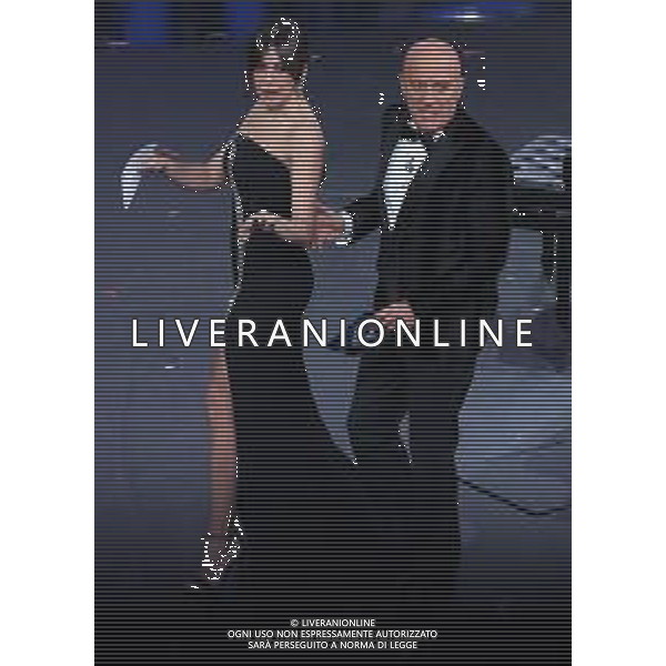 69mo Festival della Canzone Italiana Sanremo 2019 - Prima Serata Sanremo (Imperia) - 05.02.2019 Nella Foto: Claudio Bisio Virginia Raffaele /Ph.Vitez-Ag. Aldo Liverani
