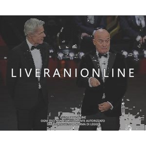 69mo Festival della Canzone Italiana Sanremo 2019 - Seconda Serata Sanremo (Imperia) - 06.02.2019 Nella Foto: Claudio Baglioni Claudio Bisio /Ph.Vitez-Ag. Aldo Liverani