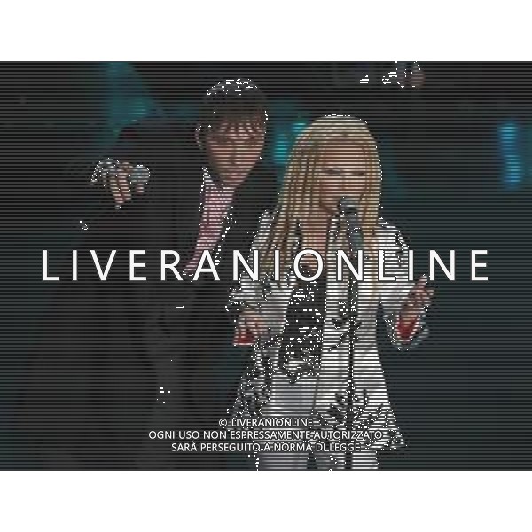 69mo Festival della Canzone Italiana Sanremo 2019 - Terza Serata Sanremo (Imperia) - 07.02.2019 Nella Foto: Patty Pravo con Briga /Ph.Vitez-Ag. Aldo Liverani