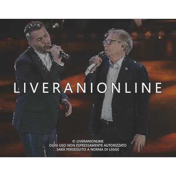 69mo Festival della Canzone Italiana Sanremo 2019 - Terza Serata Sanremo (Imperia) - 07.02.2019 Nella Foto: Nino D’Angelo e Livio Cori /Ph.Vitez-Ag. Aldo Liverani