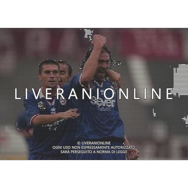 17-08-1997 COMO- COPPA ITALIA COMO TORINO 4-2 NELLA FOTO ESULTANZA OTTOLINA AG ALDO LIVERANI SAS