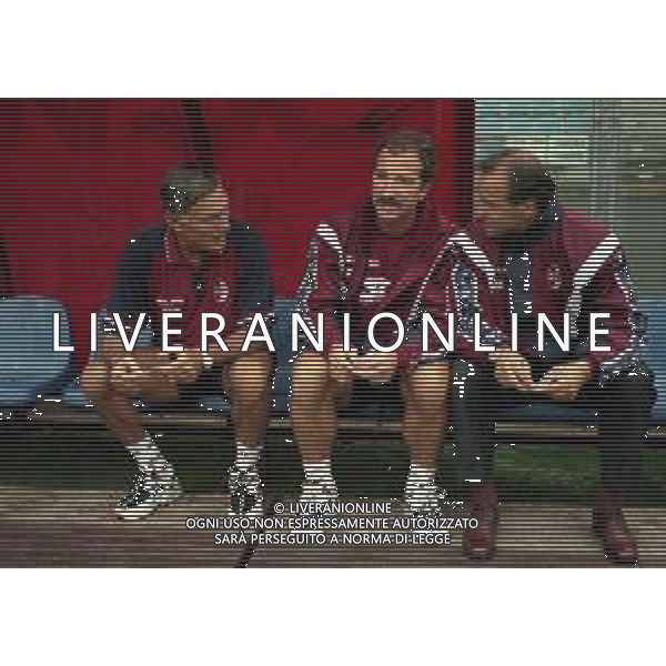 17-08-1997 COMO- COPPA ITALIA COMO TORINO 4-2 NELLA FOTO GRAEME SUONESS ALLENATORE TORINO CALCIO CON LIDO VIERI E GIUSEPPE ACCARDI AG ALDO LIVERANI SAS