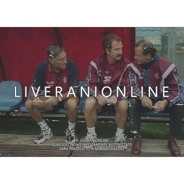 17-08-1997 COMO- COPPA ITALIA COMO TORINO 4-2 NELLA FOTO GRAEME SUONESS ALLENATORE TORINO CALCIO CON LIDO VIERI E GIUSEPPE ACCARDI AG ALDO LIVERANI SAS
