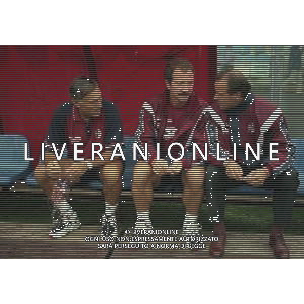 17-08-1997 COMO- COPPA ITALIA COMO TORINO 4-2 NELLA FOTO GRAEME SUONESS ALLENATORE TORINO CALCIO CON LIDO VIERI E GIUSEPPE ACCARDI AG ALDO LIVERANI SAS