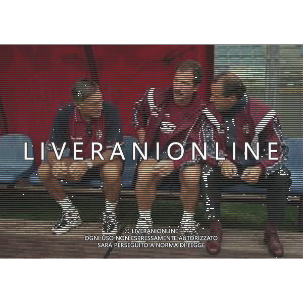 17-08-1997 COMO- COPPA ITALIA COMO TORINO 4-2 NELLA FOTO GRAEME SUONESS ALLENATORE TORINO CALCIO CON LIDO VIERI E GIUSEPPE ACCARDI AG ALDO LIVERANI SAS