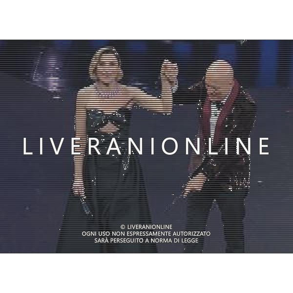 69mo Festival della Canzone Italiana Sanremo 2019 - Quarta Serata Sanremo (Imperia) - 08.02.2019 Nella Foto: anna foglietta e claudio bisio /Ph.Vitez-Ag. Aldo Liverani