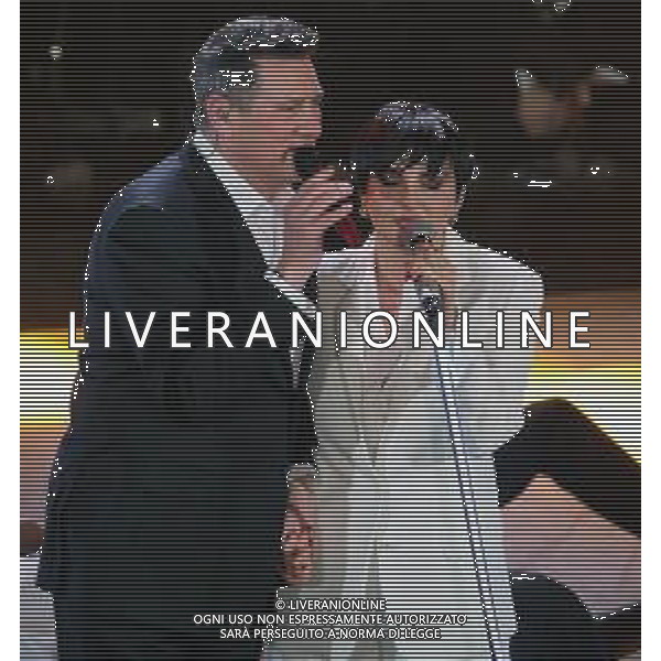 69mo Festival della Canzone Italiana Sanremo 2019 - Quarta Serata Sanremo (Imperia) - 08.02.2019 Nella Foto: Arisa con Tony Hadley e i Kataklo’ /Ph.Vitez-Ag. Aldo Liverani