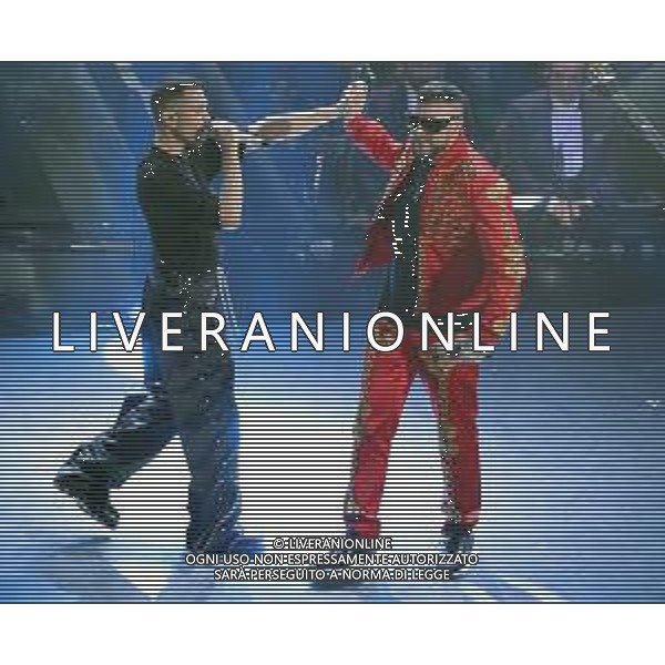69mo Festival della Canzone Italiana Sanremo 2019 - Quarta Serata Sanremo (Imperia) - 08.02.2019 Nella Foto: Mahmood con Gue’ Pequeno /Ph.Vitez-Ag. Aldo Liverani