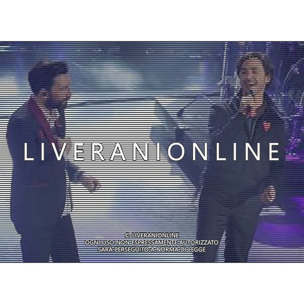 69mo Festival della Canzone Italiana Sanremo 2019 - Quarta Serata Sanremo (Imperia) - 08.02.2019 Nella Foto: Ex-Otago con Jack Savoretti /Ph.Vitez-Ag. Aldo Liverani