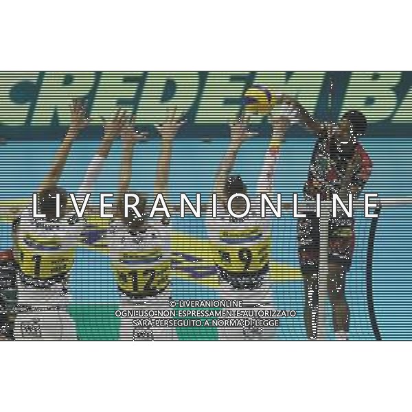 CASALECCHIO DI RENO 09 02 2019 FINALI COPPA ITALIA PALLAVOLO MASCHILE SIR SAFETY CONAD PERUGIA-AZIMUT LEO SHOES MODENA NELLA FOTO LEON VENERO WILFREDO FOTO GIANNI SANNA-AG ALDOL IVERANI SAS