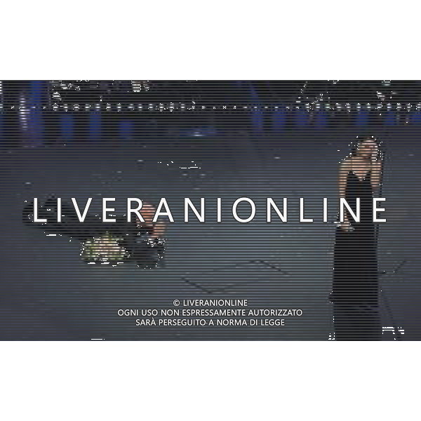 69mo Festival della Canzone Italiana Sanremo 2019 - Quinta Serata Sanremo (Imperia) - 09.02.2019 Nella Foto: Anna Tatangelo e claudio bisio /Ph.Vitez-Ag. Aldo Liverani