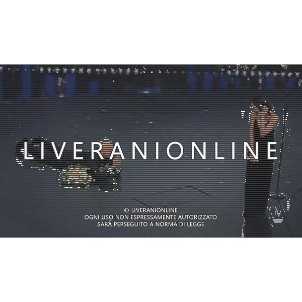 69mo Festival della Canzone Italiana Sanremo 2019 - Quinta Serata Sanremo (Imperia) - 09.02.2019 Nella Foto: Anna Tatangelo e claudio bisio /Ph.Vitez-Ag. Aldo Liverani