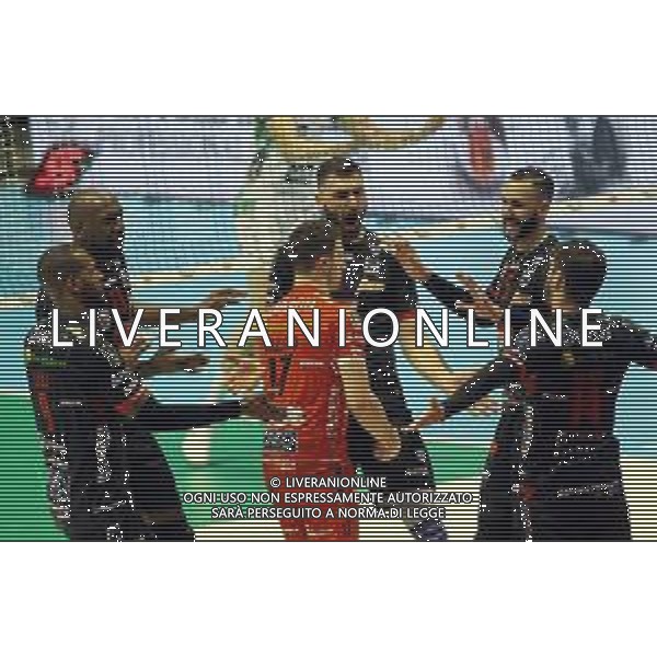 09 02 2019 CASALECCHIO DI RENO UNIPOL ARENA FINALI COPPA ITALIA PALLAVOLO MASCHILE ITAS TRENTINO-CUCINE LUBE CIVITANOVA NELLA FOTO ESULTANZA CUCINE LUBE CIVITANOVA FOTO GIANNI SANNA-AG ALDO LIVERANI SAS
