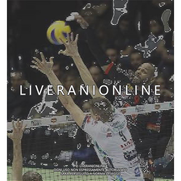 09 02 2019 CASALECCHIO DI RENO UNIPOL ARENA FINALI COPPA ITALIA PALLAVOLO MASCHILE ITAS TRENTINO-CUCINE LUBE CIVITANOVA NELLA FOTO LEAL YOUNDY LUBE FOTO GIANNI SANNA-AG ALDO LIVERANI SAS