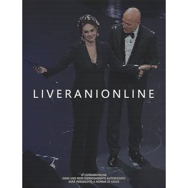 69mo Festival della Canzone Italiana Sanremo 2019 - Quinta Serata Sanremo (Imperia) - 09.02.2019 Nella Foto: elena sofia ricci e claudio bisio /Ph.Vitez-Ag. Aldo Liverani
