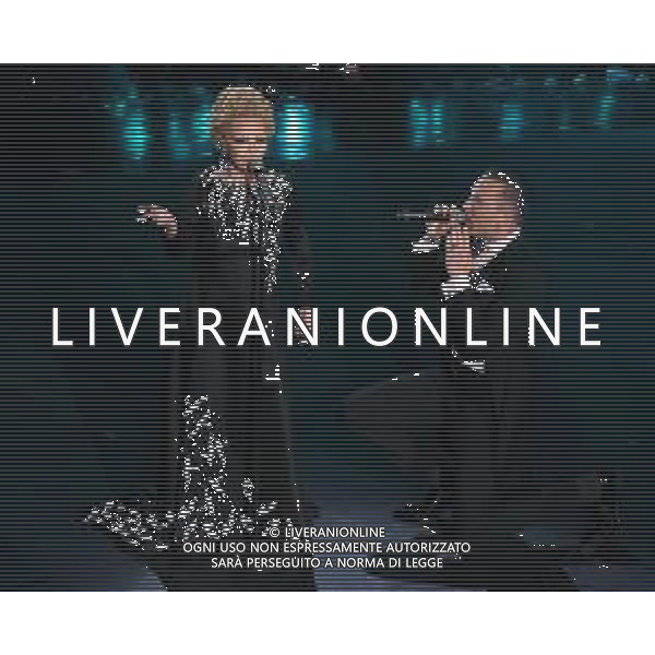 69mo Festival della Canzone Italiana Sanremo 2019 - Quinta Serata Sanremo (Imperia) - 09.02.2019 Nella Foto: Patty Pravo con Briga /Ph.Vitez-Ag. Aldo Liverani