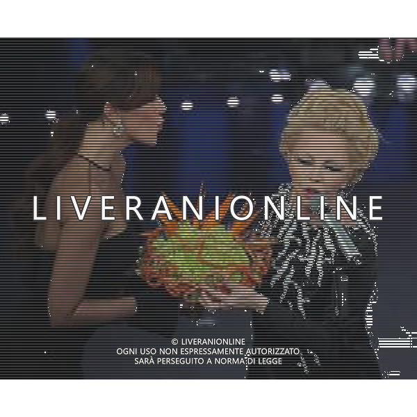 69mo Festival della Canzone Italiana Sanremo 2019 - Quinta Serata Sanremo (Imperia) - 09.02.2019 Nella Foto: Patty Pravo Virginia Raffaele /Ph.Vitez-Ag. Aldo Liverani